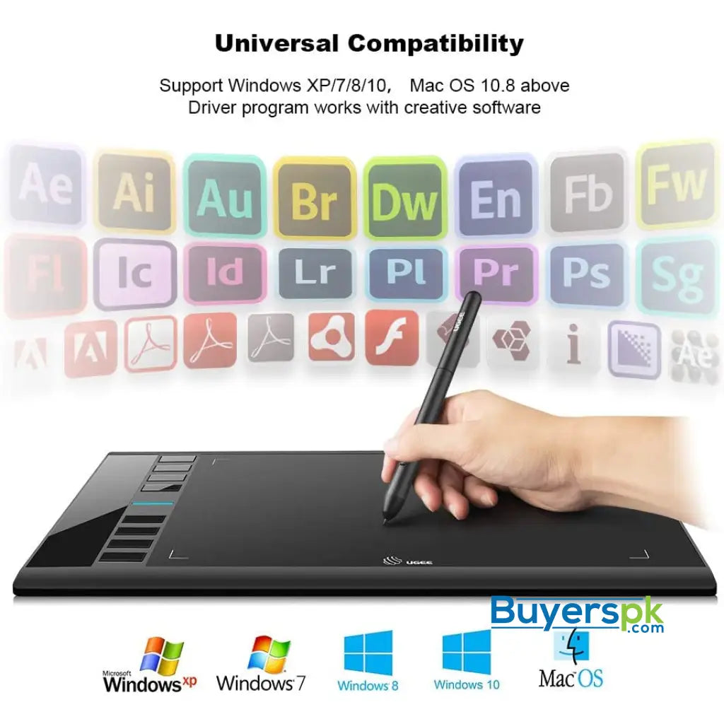 UGEE M708 Graphic Tablet 10X6 Inch Price in Pakistan UGEE M708 Graphic Tablet 10X6 Inch Price in Pakistan